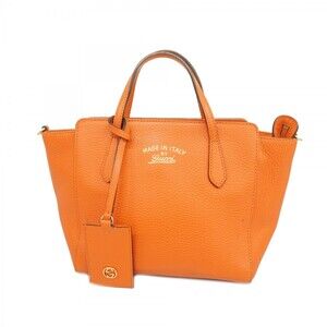 Swing Handbag Leather Orange